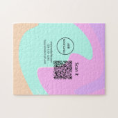 Puzzle Simple minimum q r code ajouter logo code d'analys (Horizontal)