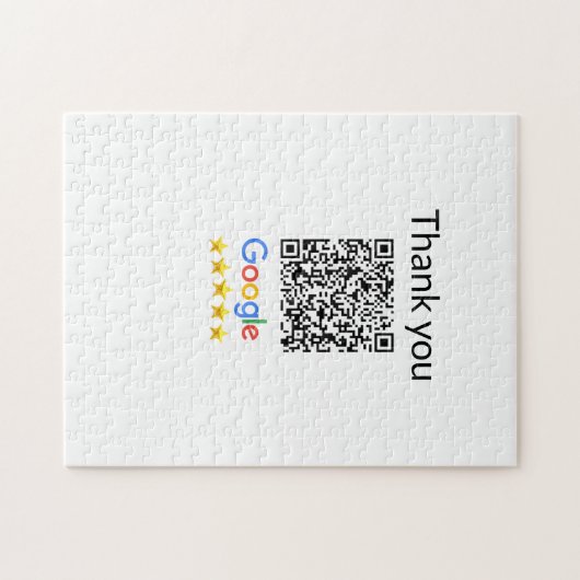 Puzzle Simple minimum q r code ajouter logo code d'analys (Horizontal)