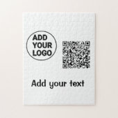 Puzzle Simple minimum q r code ajouter logo code d'analys (Vertical)