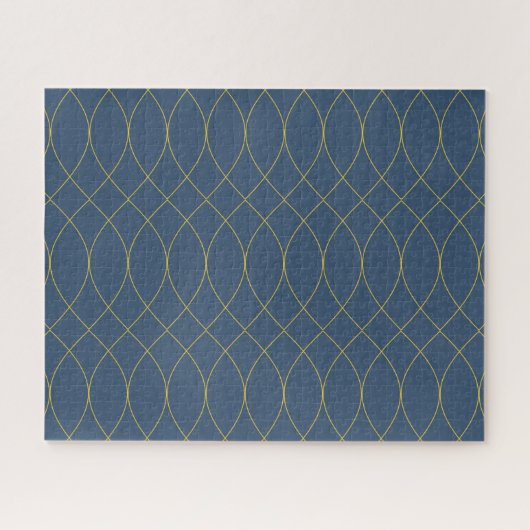 Puzzle Simple, moderne, cool, tendance courbe, lignes ond (Horizontal)