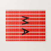 Puzzle Simple monogramme ajouter votre nom lettre man min (Horizontal)