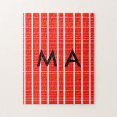 Puzzle Simple monogramme ajouter votre nom lettre man min (Vertical)