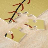 Puzzle Simple monogramme ajouter votre nom lettre man min (Côté)