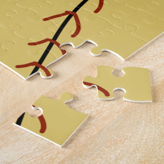 Puzzle Simple monogramme ajouter votre nom lettre man min (Côté)