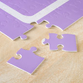 Puzzle Simple Monogramme | Ombré Rose/Violet Subtil (Côté)