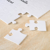 Puzzle Simple noël fête site code barre QR ajouter nom (Côté)
