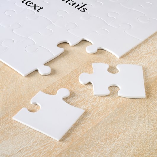 Puzzle Simple noël fête site code barre QR ajouter nom (Côté)