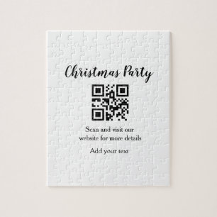 Puzzle Simple noël fête site code barre QR ajouter nom