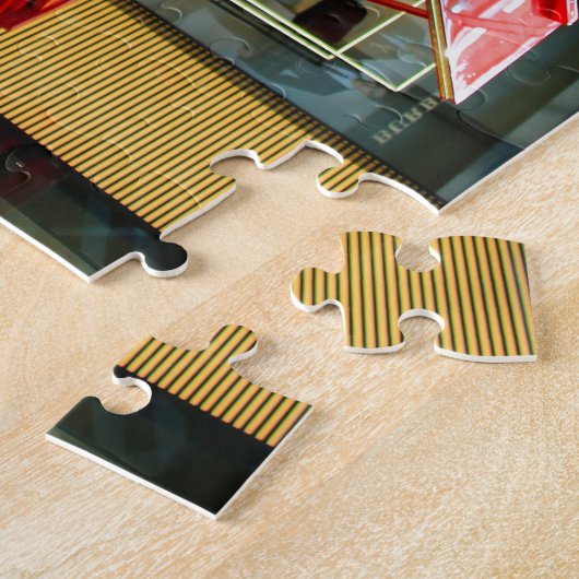 Puzzle Simple rouge : piano à queue (Côté)