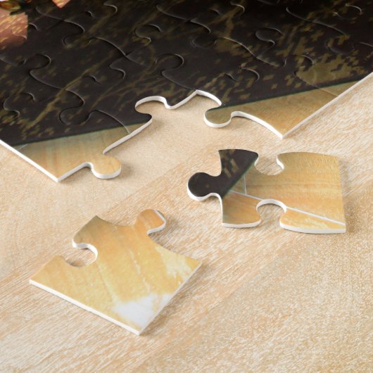 Puzzle Simple rouge : piano à queue (Côté)