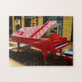 Puzzle Simple rouge : piano à queue (Horizontal)