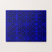 Puzzle Simple Scribble | Carreaux miroir | Bleu | (Horizontal)