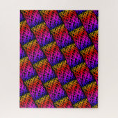 Puzzle Simple Scribble | Half Drop | Arrière - plan noir  (Vertical)