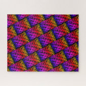Puzzle Simple Scribble | Half Drop | Arrière - plan noir  (Horizontal)