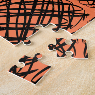 Puzzle Simple Scribble | Noir | Carrelage central | Corai