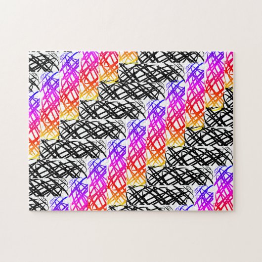 Puzzle Simple Scribble | Os à hareng | (Horizontal)