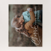 Puzzle Simple Script Cherish Chaque Moment Photo (Vertical)