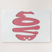 Puzzle Simple, urbain, moderne, design cool Amour (Horizontal)