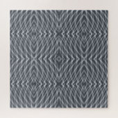 Puzzle Sine Wave Pulse Signal moderne Art Abstrait Design (Horizontal)