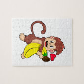 Puzzle Singe avec banane (Horizontal)