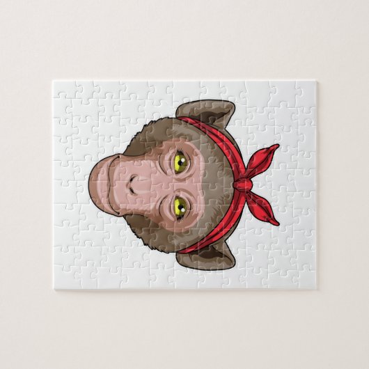 Puzzle Singe avec Bandana (Horizontal)