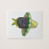 Puzzle Singe avec casquette de paille (Horizontal)