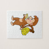 Puzzle Singe avec des bananes (Horizontal)