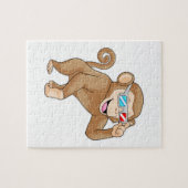 Puzzle Singe avec des lunettes (Horizontal)