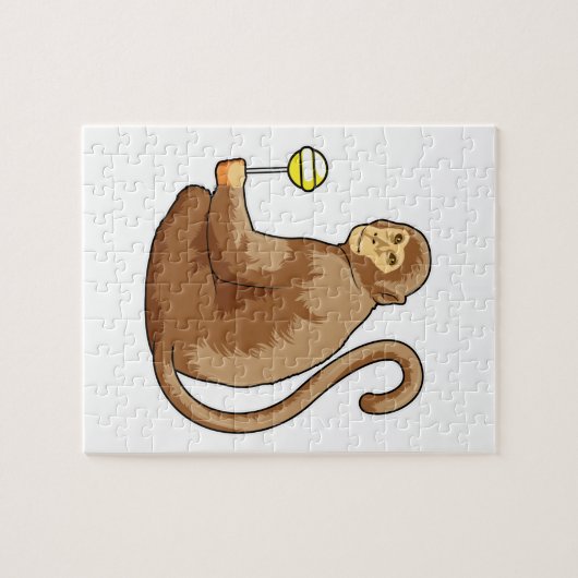 Puzzle Singe avec Lollipop (Horizontal)