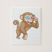 Puzzle Singe avec lunettes (Vertical)