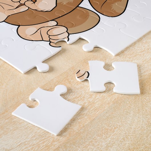 Puzzle Singe avec Popsicle (Côté)