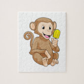 Puzzle Singe avec Popsicle (Vertical)