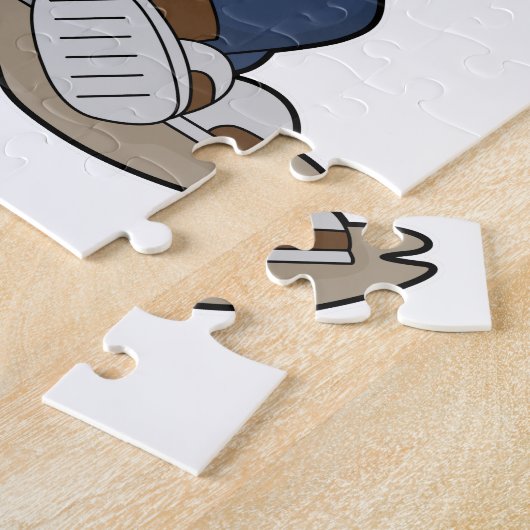 Puzzle Singe comme mécanicien avec clé (Côté)