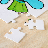 Puzzle Singe comme plongeur avec tuba (Côté)