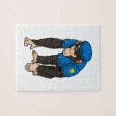 Puzzle Singe comme policier avec Uniforme (Horizontal)