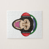 Puzzle Singe dans la musique avec casque (Horizontal)