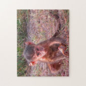 Puzzle Singe de bébé rose (Vertical)