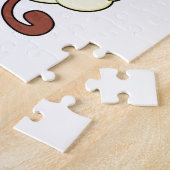 Puzzle Singe en pattes croisées sur nuages (Côté)
