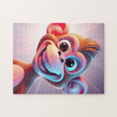 Puzzle Singe heureux ambiance jungle (Horizontal)