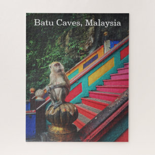 Puzzle Singe macque aux grottes de Batu, Malaisie Voyage