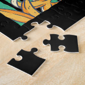 Puzzle Singe Mignonne Avec Bananes (Côté)