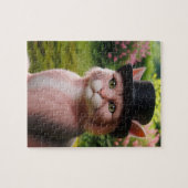 Puzzle Sir Whiskers le Chat en Fleur (Horizontal)