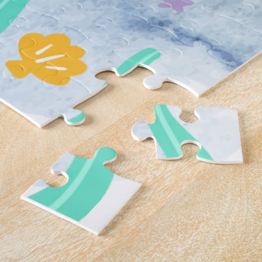 Puzzle Sirène adorable bébé, Mer (Côté)