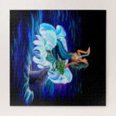 Puzzle Sirène avec dauphin (Horizontal)