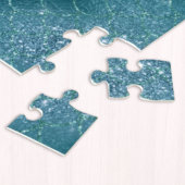 Puzzle Sirène bleue en coquille rose