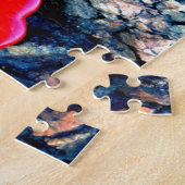 Puzzle sirène blonde en rouge (Côté)