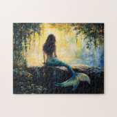 Puzzle Sirène dans la peinture de l'anse (Horizontal)