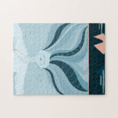 Puzzle Sirène de nuit magique. Esprit marin bleu marine (Horizontal)