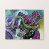Puzzle Sirène, dragon, &Dolphin (Horizontal)