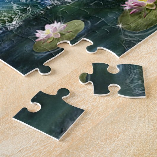 Puzzle sirène d'une chevelure verte (Côté)